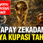 Yapay zekadan dunya kupasi tahmini sampiyonu ve ucuncuyu acikladi mWXrgnqp